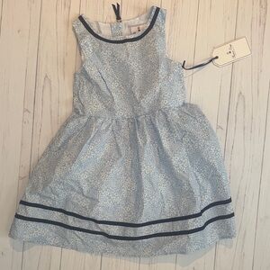 NWT Classic prep Blue Floral Kids Dress